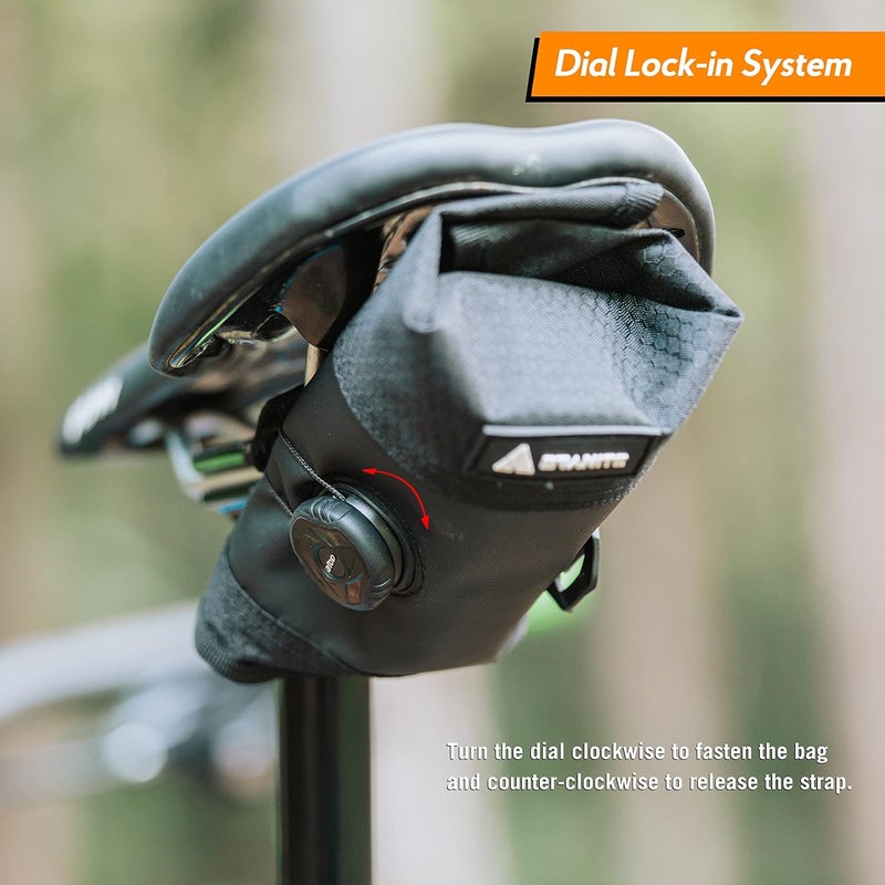 Granite Quiver Wheel Tool Bag for Gravel Road Mountain Bike with Dial Lock System for Bicycle Attachment Storage Bag for Bike Tool Kit - Image 5